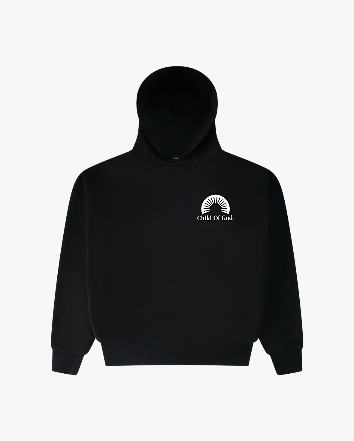 CHILD OF GOD SHAPE CHANGING HOODIE BLACK
