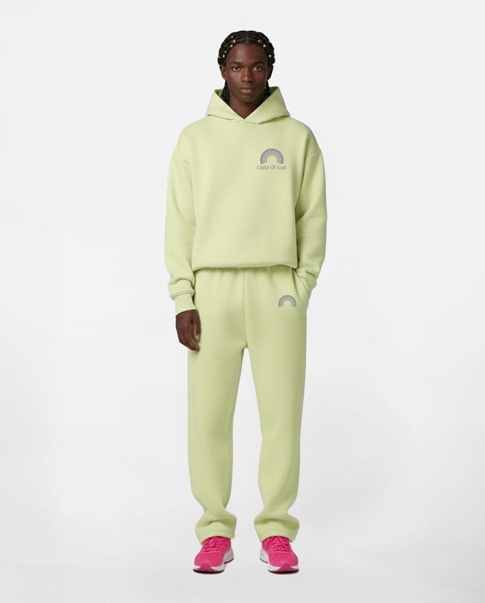 CHILD OF GOD FLARED PANTS GREEN