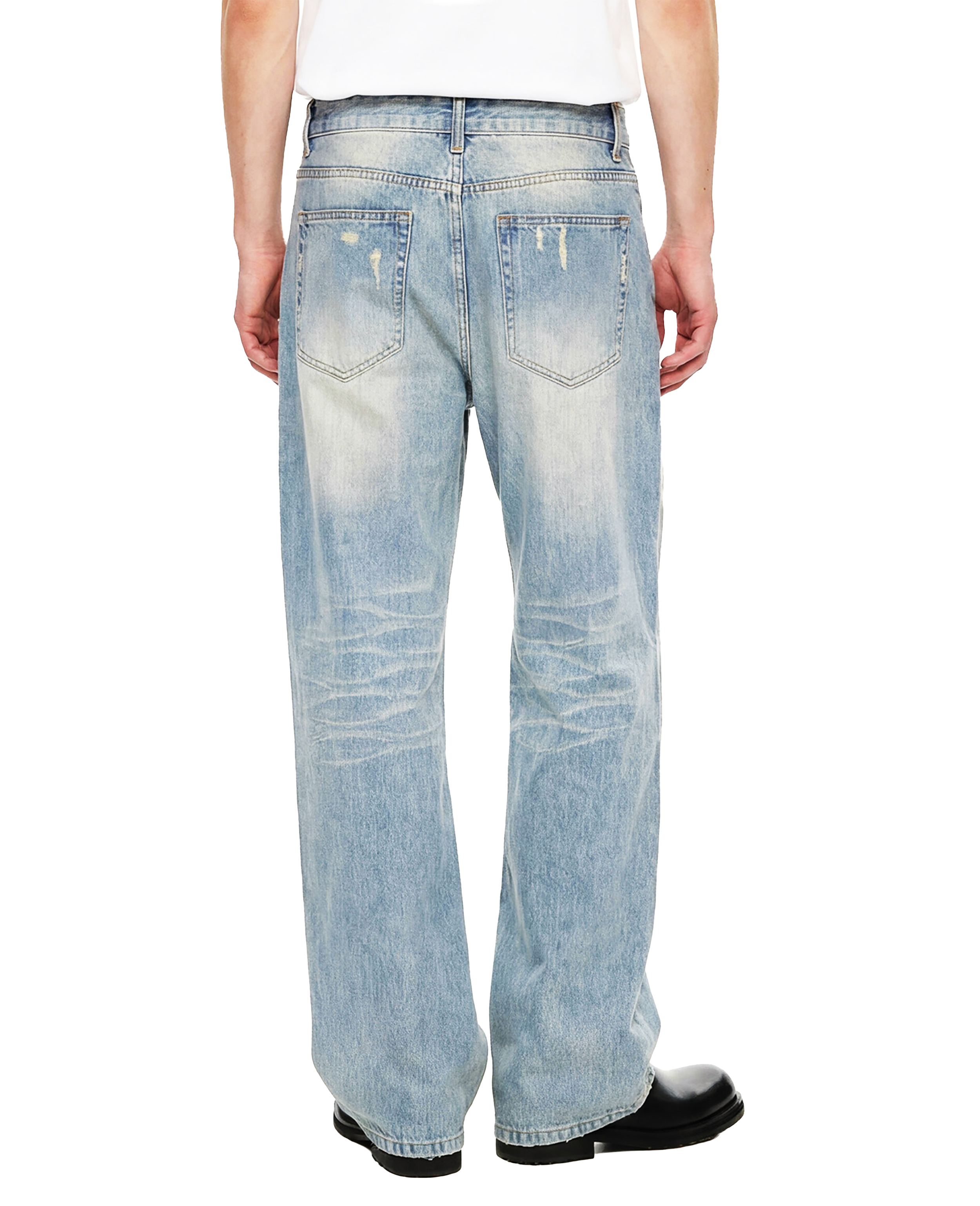 Adam & Eve Sun Fade Raw Hem Denim Jeans