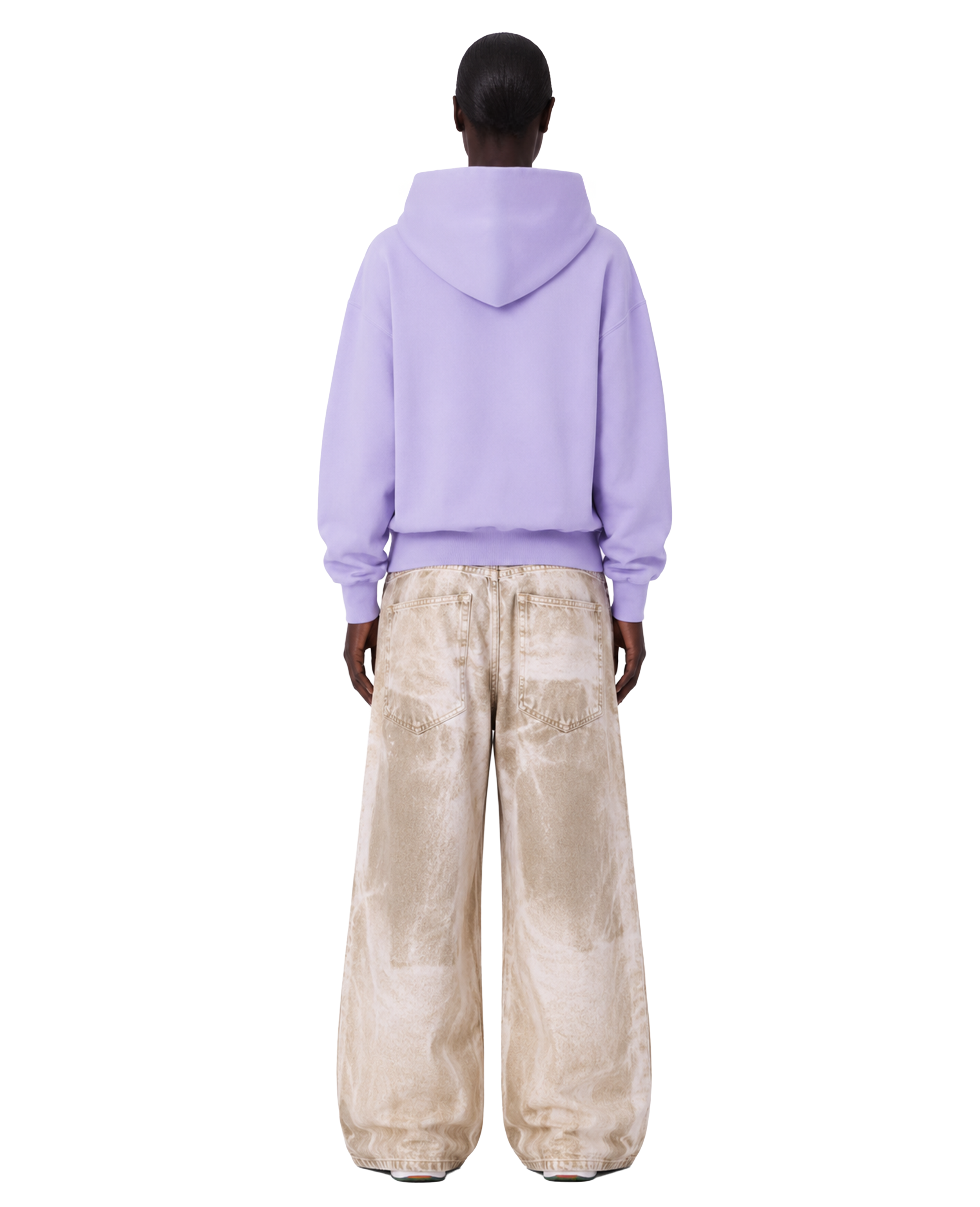 450 Gsm Purple Shape Changing Hood Hoodie