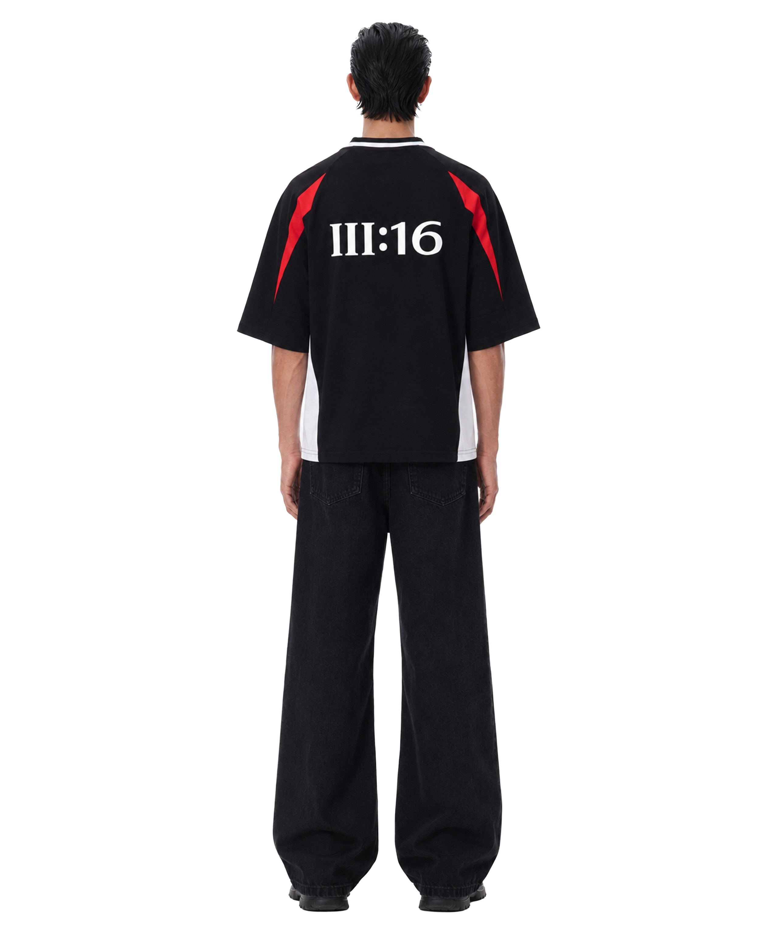 John 3:16 Black V-Neck Jersey