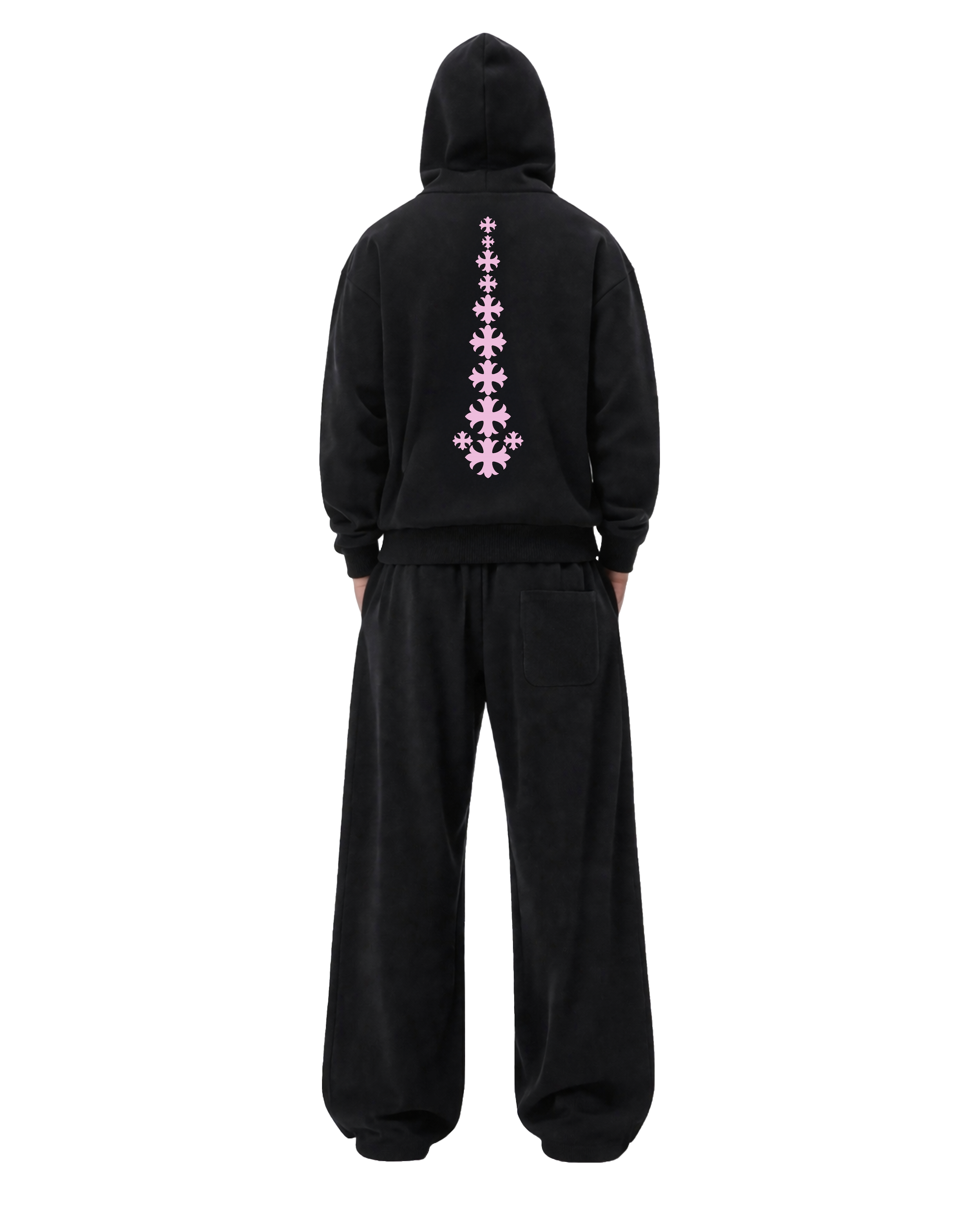 God's Spine Shape Changing Hood Full Tracksuit Set