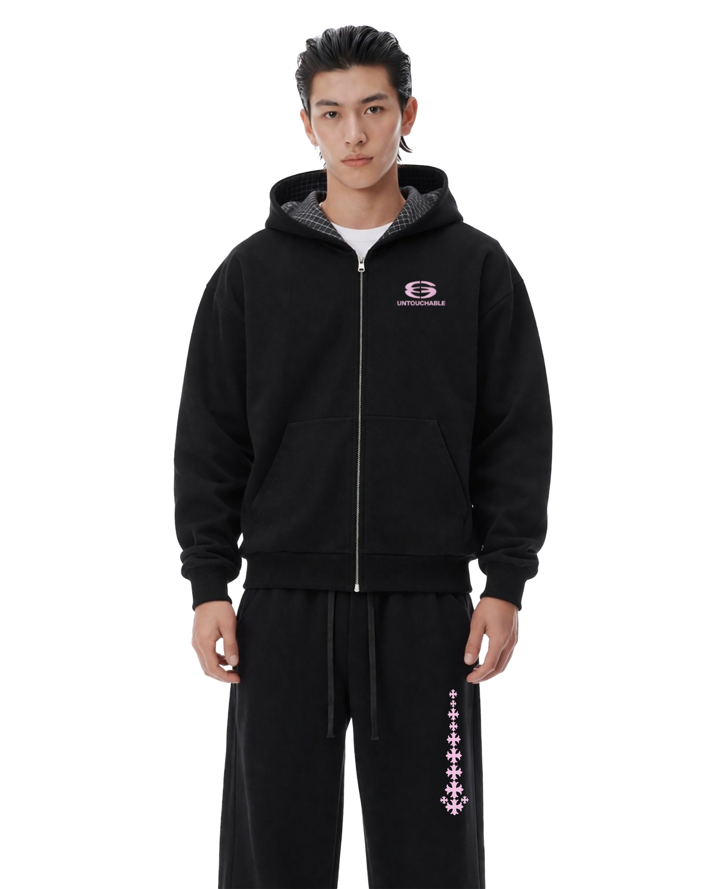 God's Spine Shape Changing Hood Full Tracksuit Set
