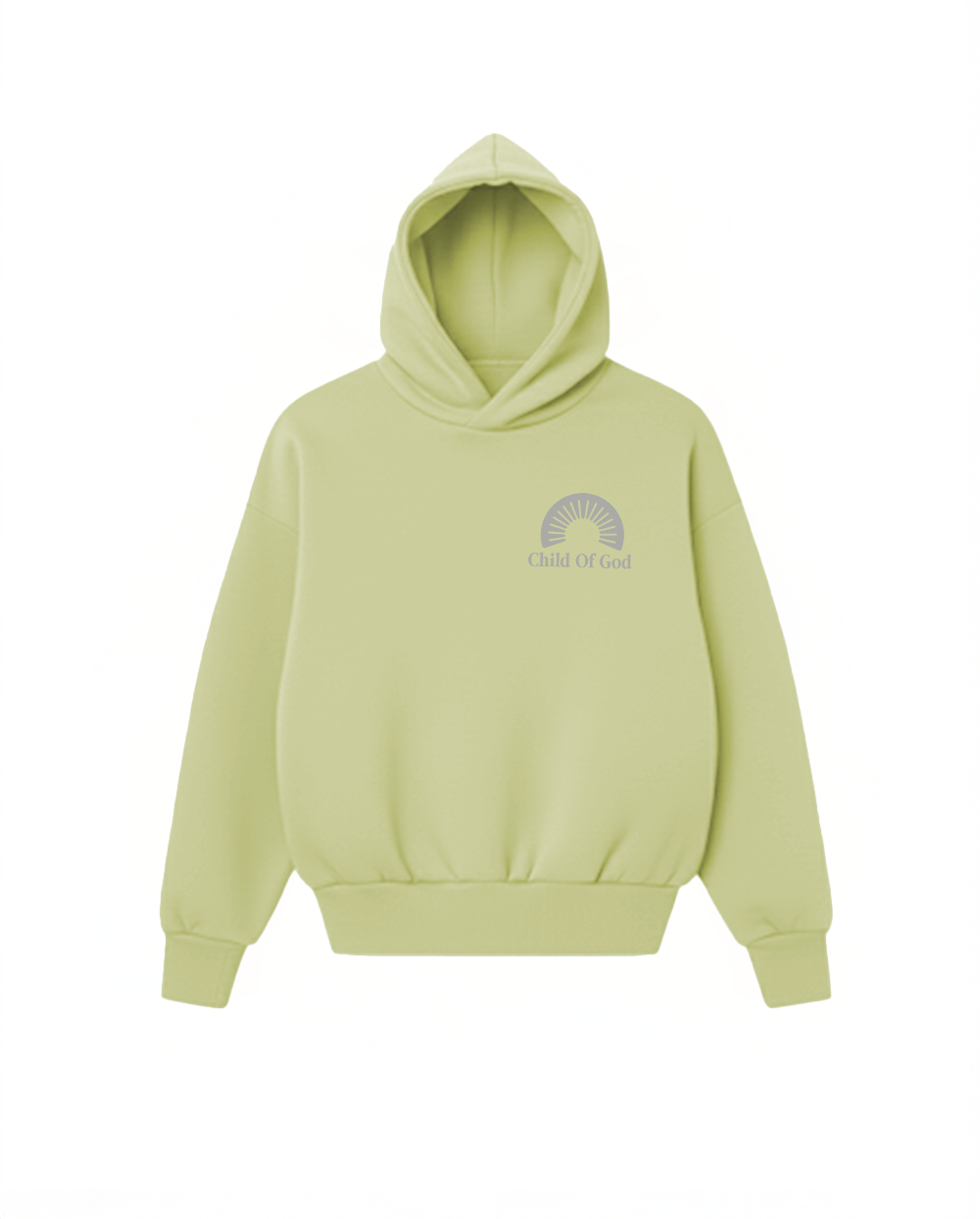 Child Of God Shape Changing Hood Hoodie Green