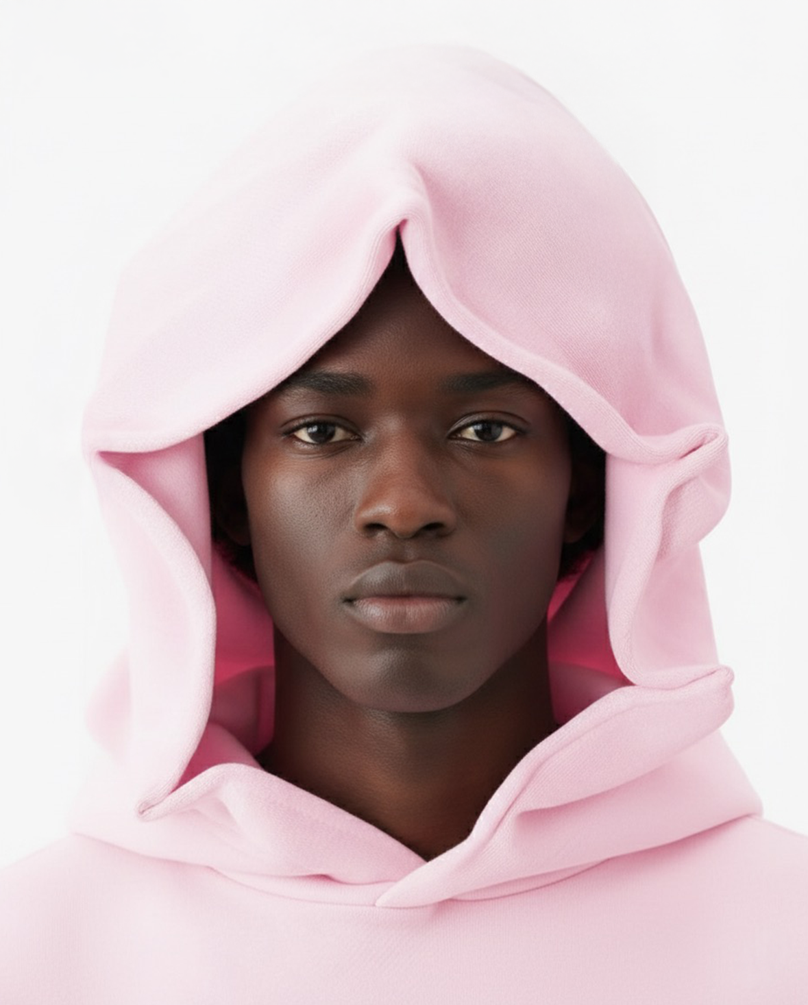 450 GSM PINK SHAPE CHANGING HOOD HOODIE