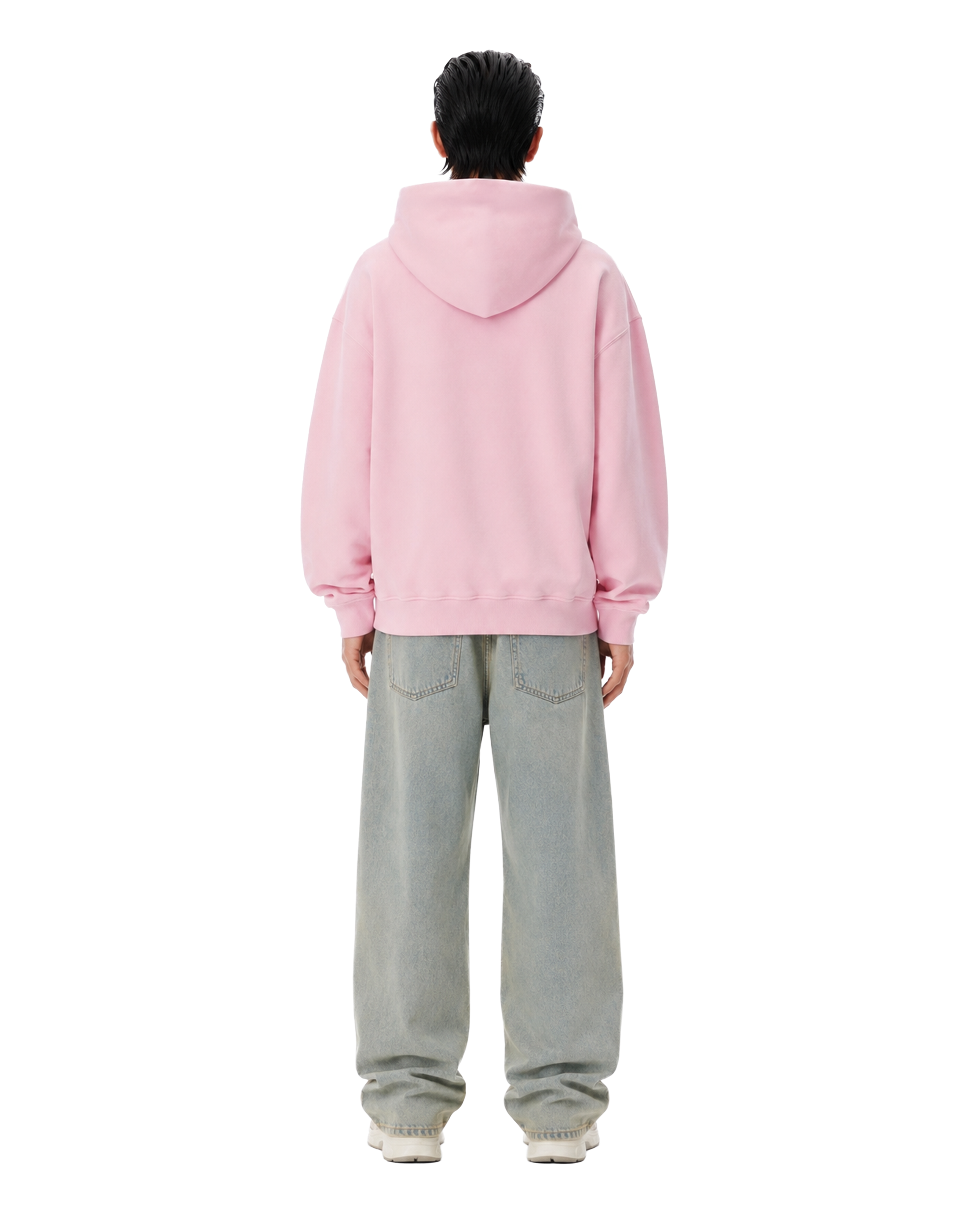 450 Gsm Pink Shape Changing Hood Hoodie