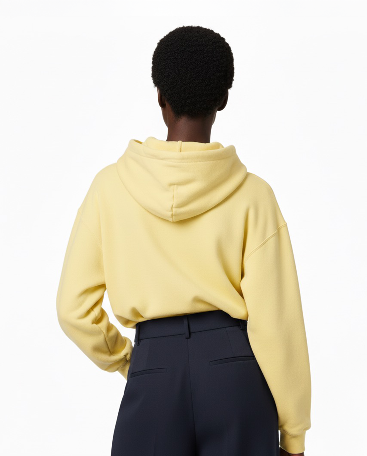 450 GSM YELLOW SHAPE CHANGING HOOD HOODIE