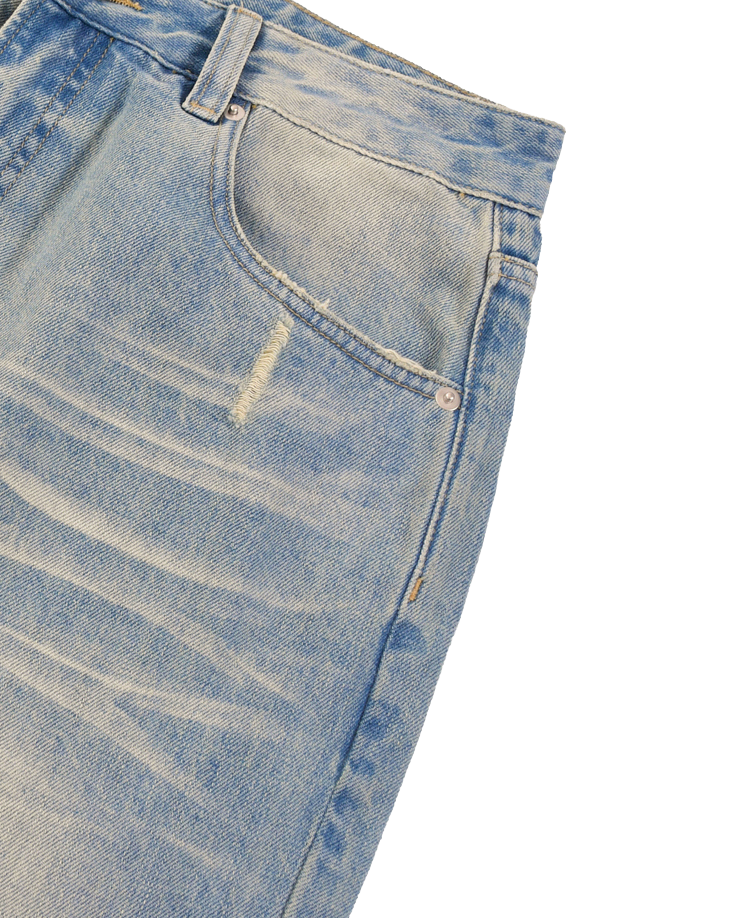 Adam & Eve Sun Fade Raw Hem Denim Jeans