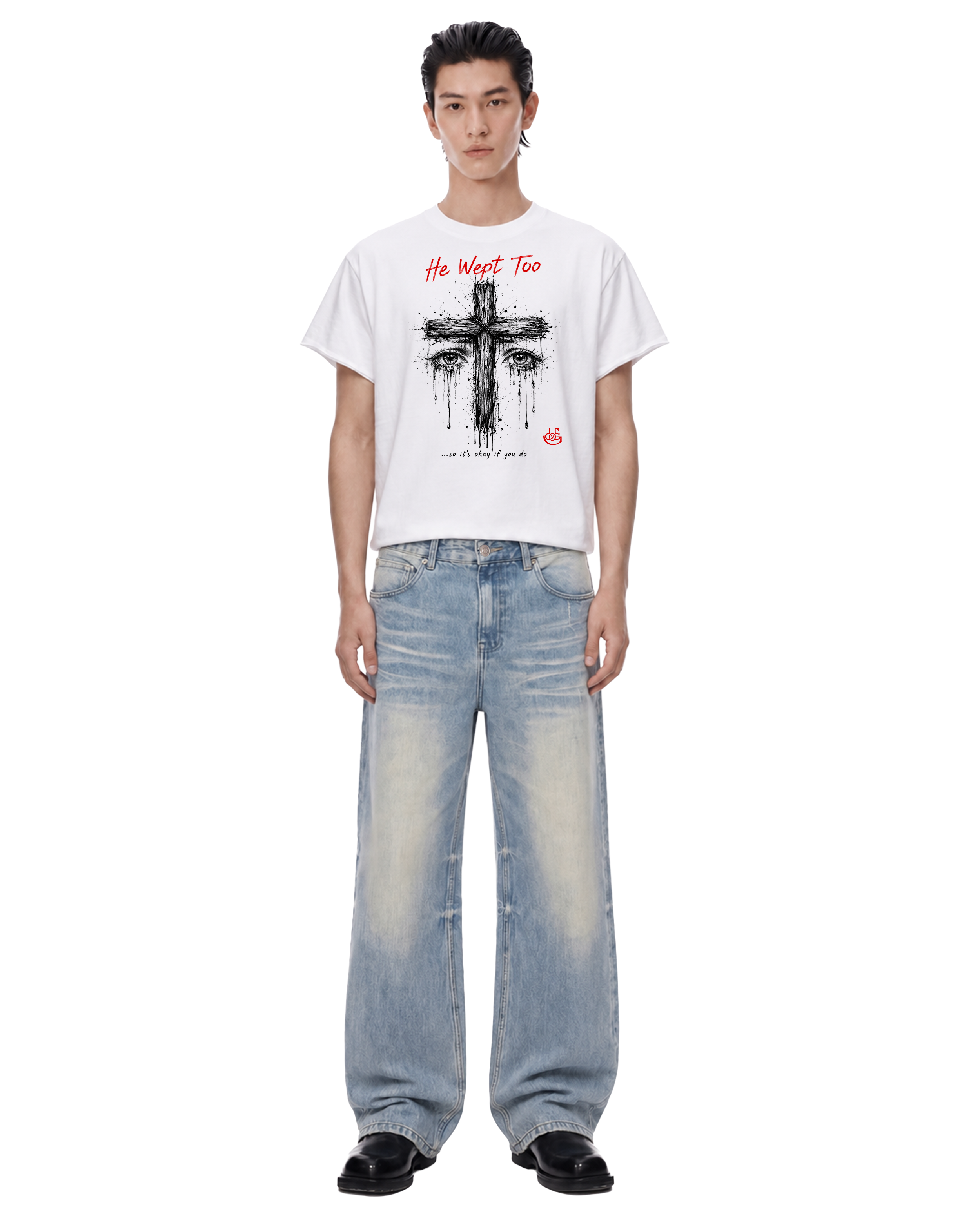 Adam & Eve Sun Fade Raw Hem Denim Jeans