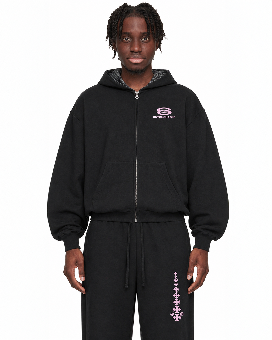 God's Spine Shape Changing Hood Full Tracksuit Set