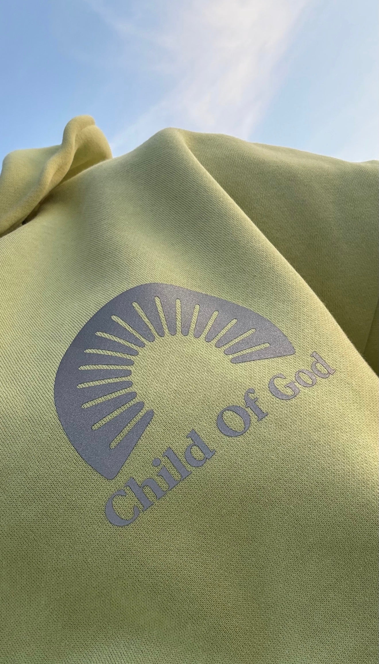 Child Of God Shape Changing Hood Hoodie Green