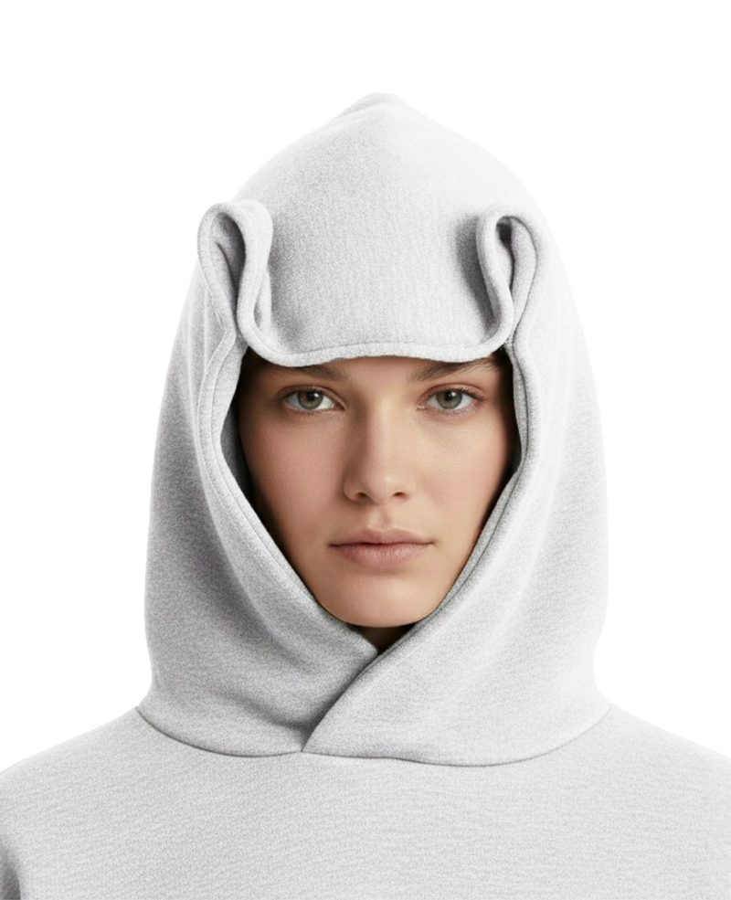 Child Of God Shape Changing Hood Hoodie Grey
