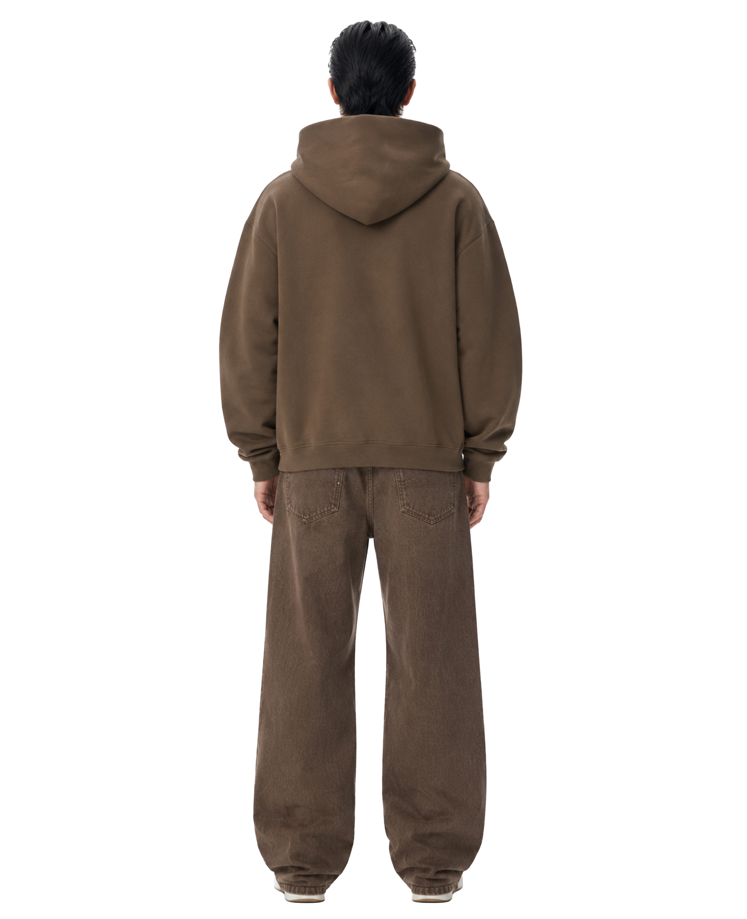 450 Gsm Brown Shape Changing Hood Hoodie