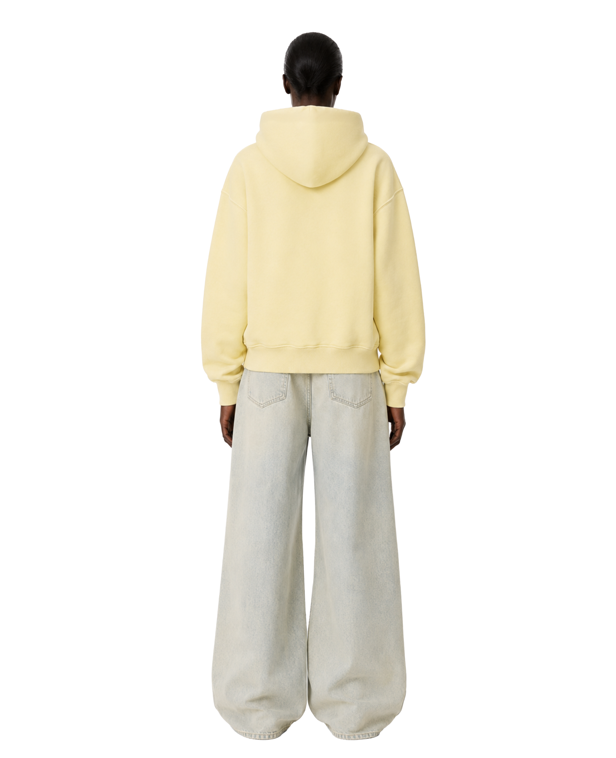 450 Gsm Yellow Shape Changing Hood Hoodie