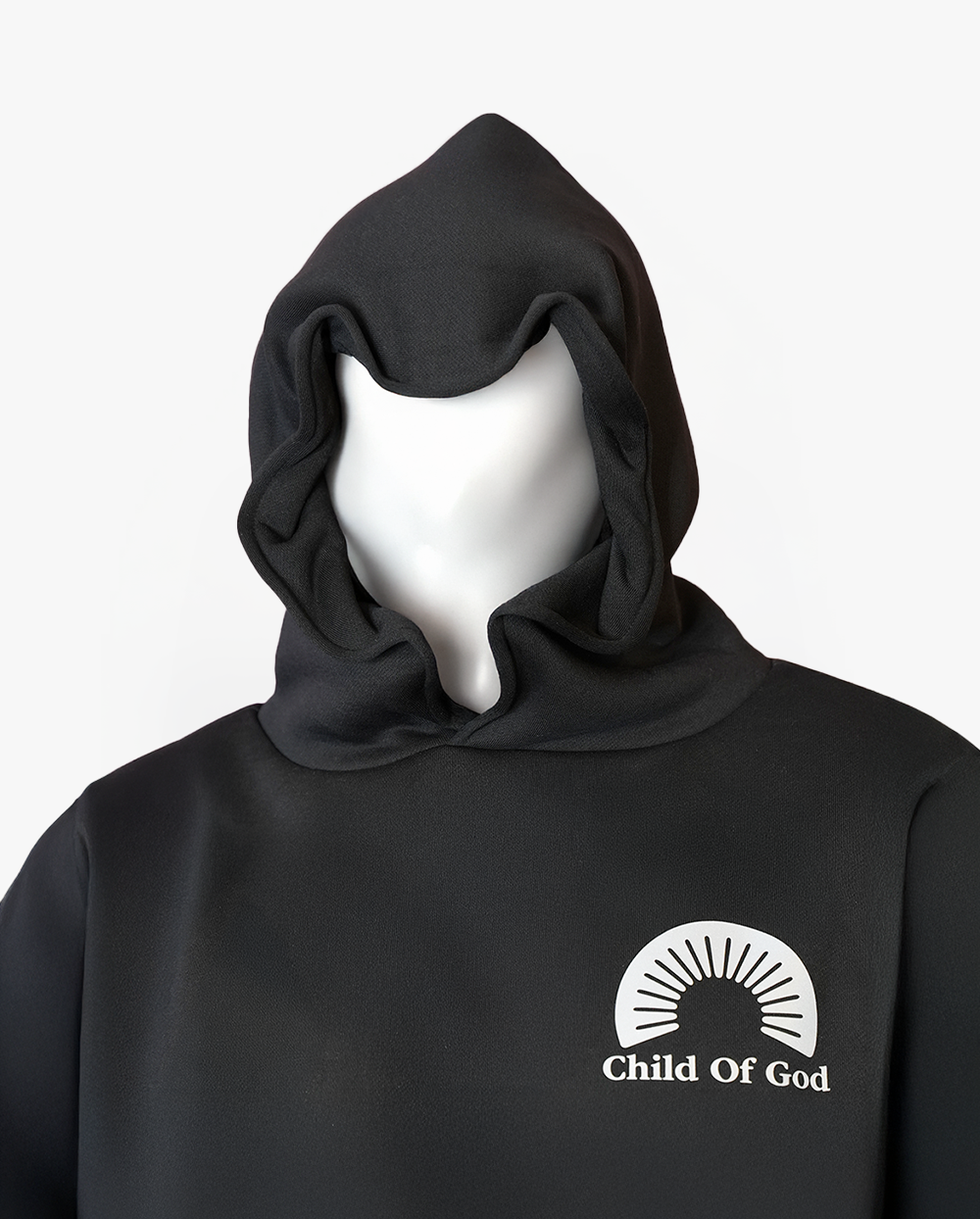 CHILD OF GOD SHAPE CHANGING HOODIE BLACK