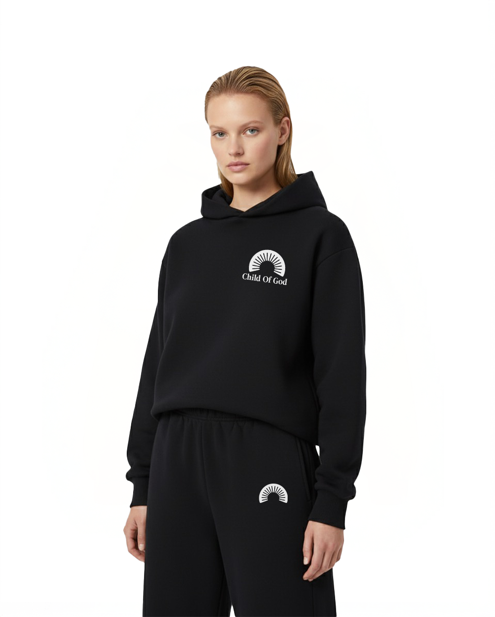 CHILD OF GOD FLARED PANTS BLACK