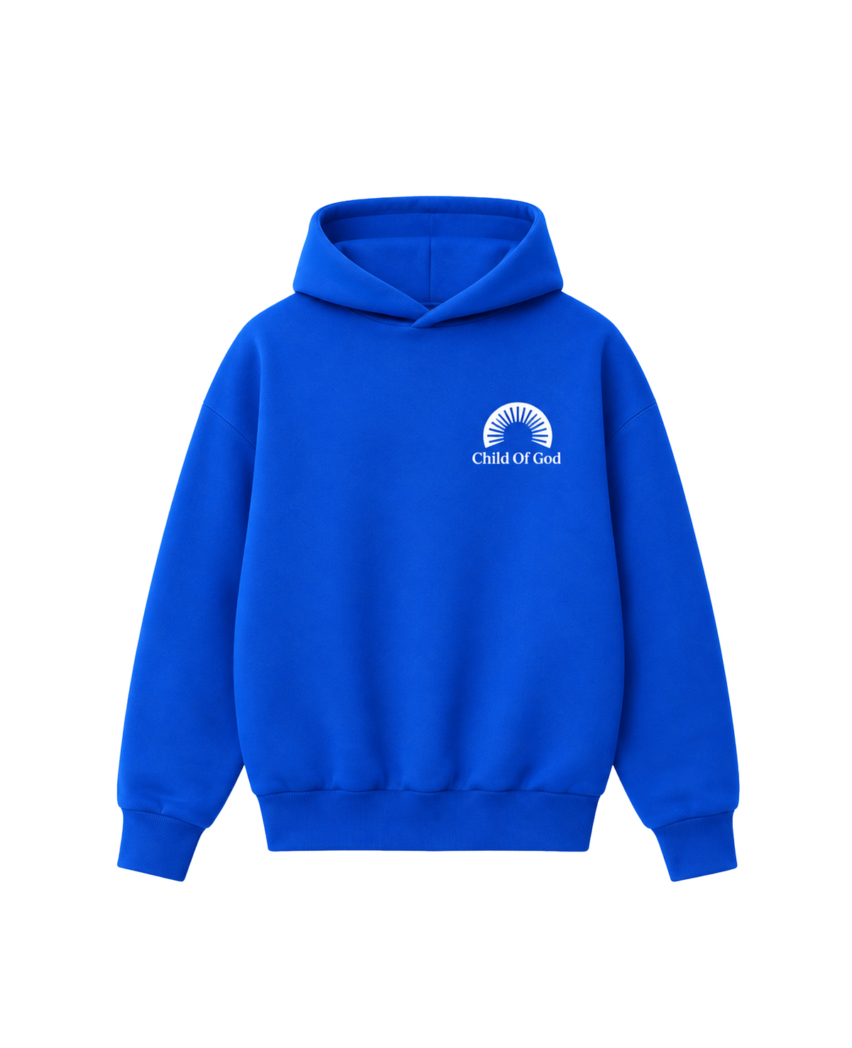 Child Of God Shape Changing Hood Hoodie Blue