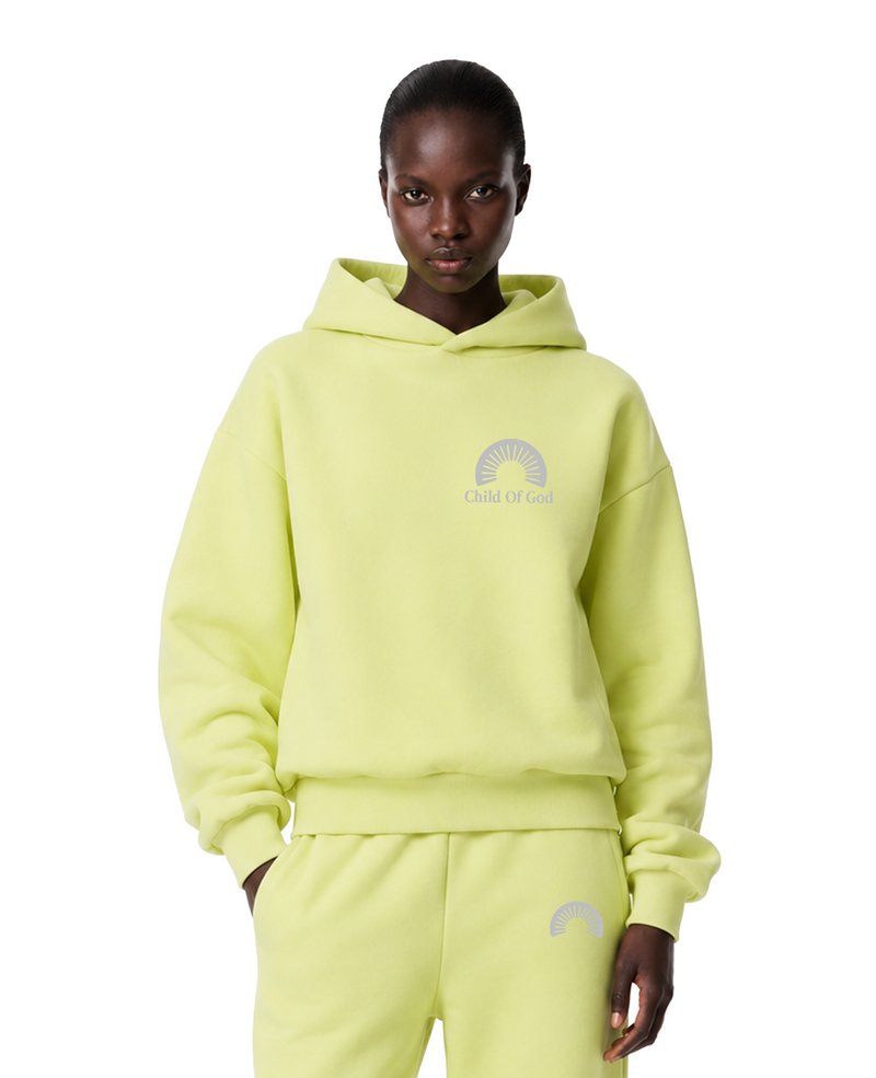Child Of God Shape Changing Hood Hoodie Green