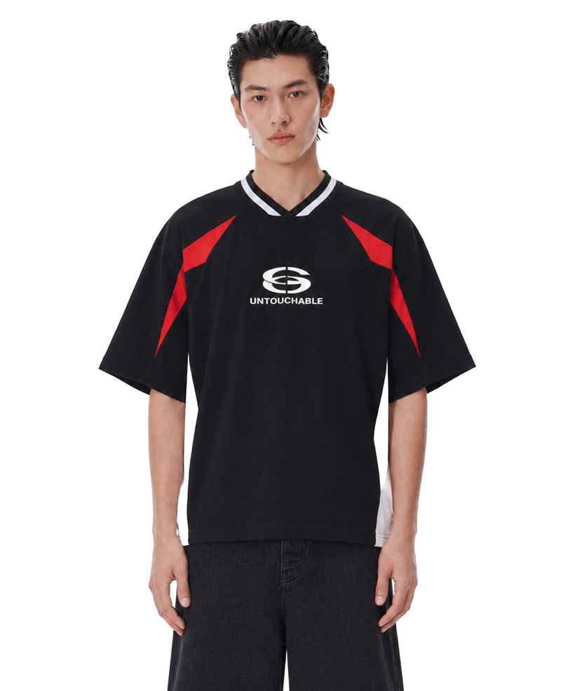 John 3:16 Black V-Neck Jersey