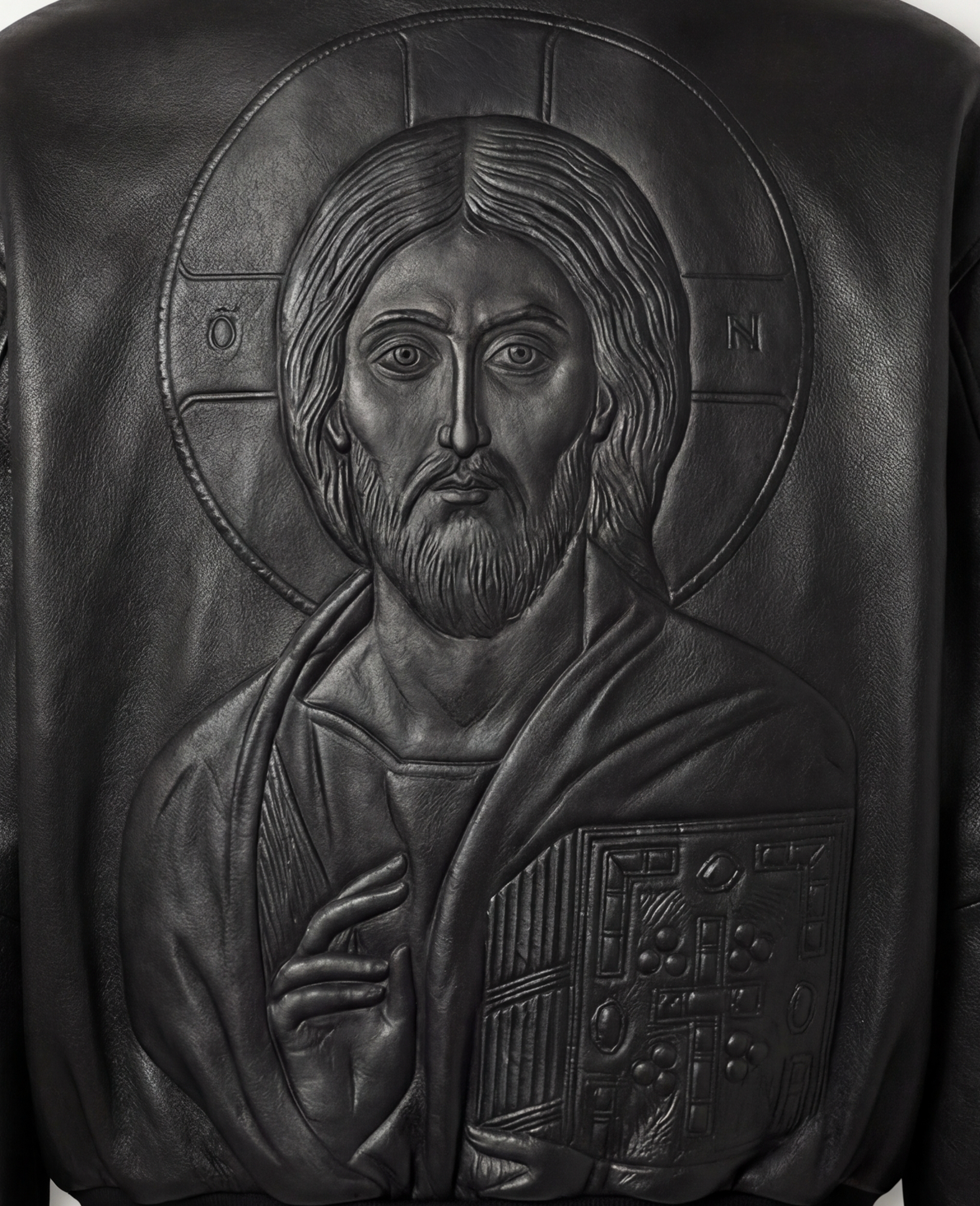 Christ Pantocrator Leather Jacket