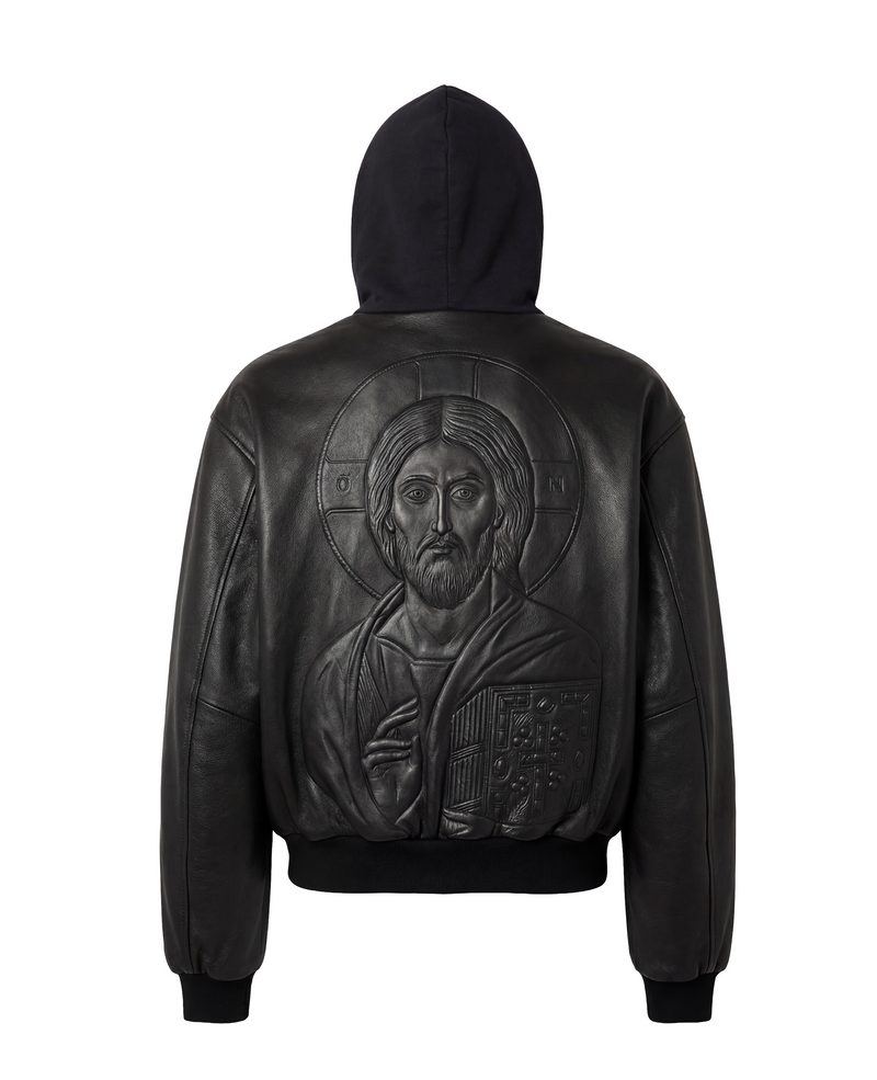 Christ Pantocrator Leather Jacket