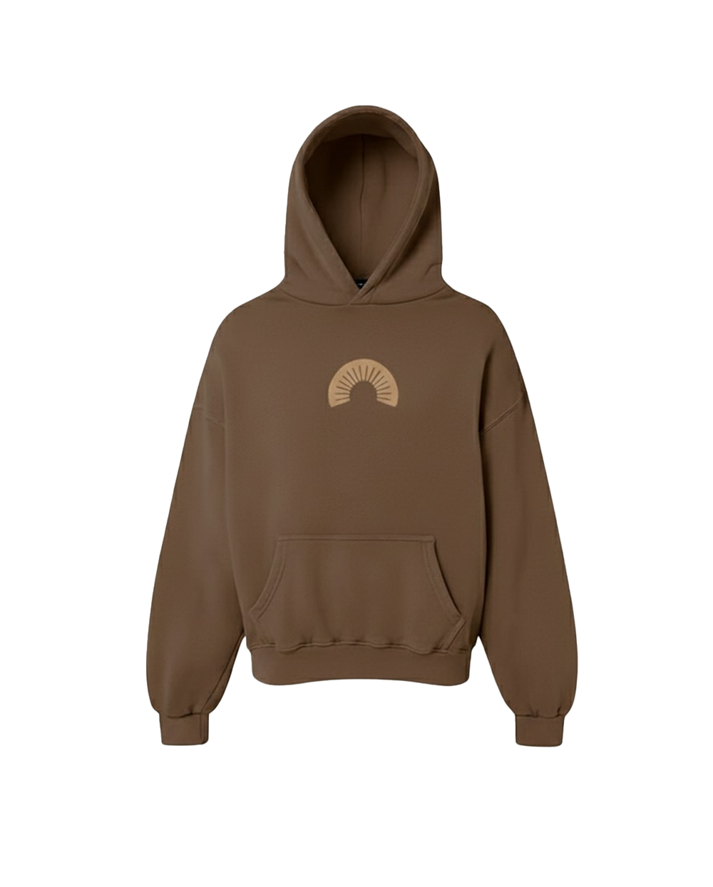 450 GSM BROWN SHAPE CHANGING HOOD HOODIE