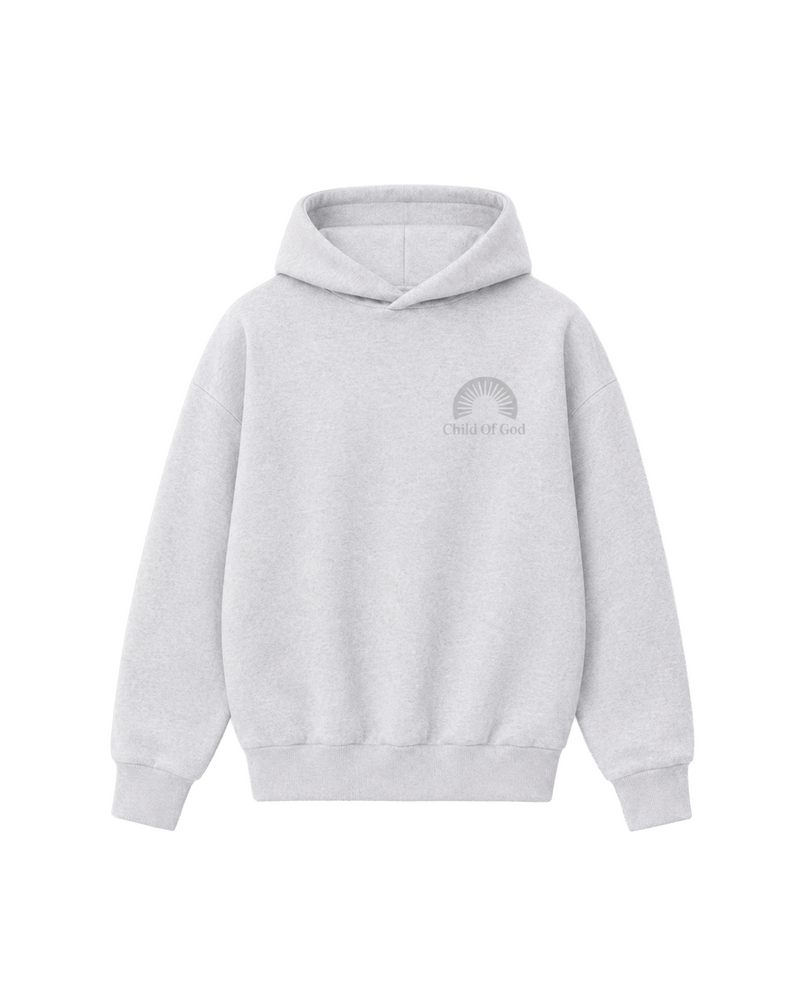 Child Of God Shape Changing Hood Hoodie Grey