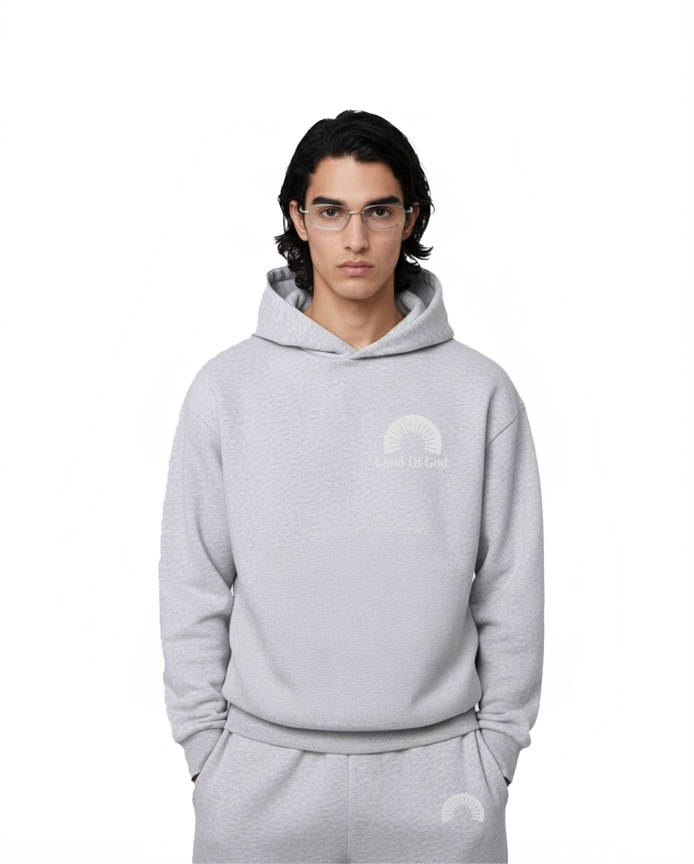 CHILD OF GOD SHAPE CHANGING HOODIE GREY