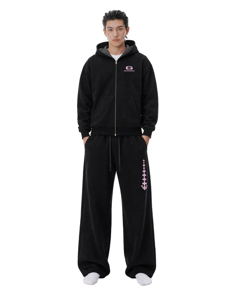 God's Spine Shape Changing Hood Full Tracksuit Set