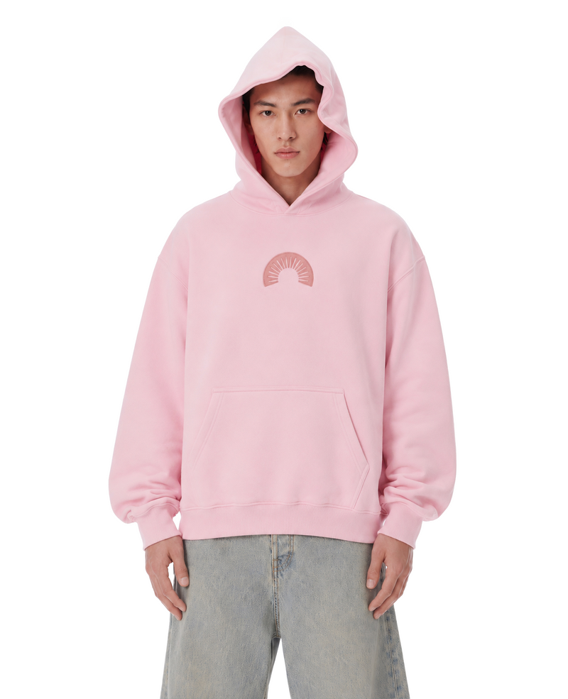 450 Gsm Pink Shape Changing Hood Hoodie