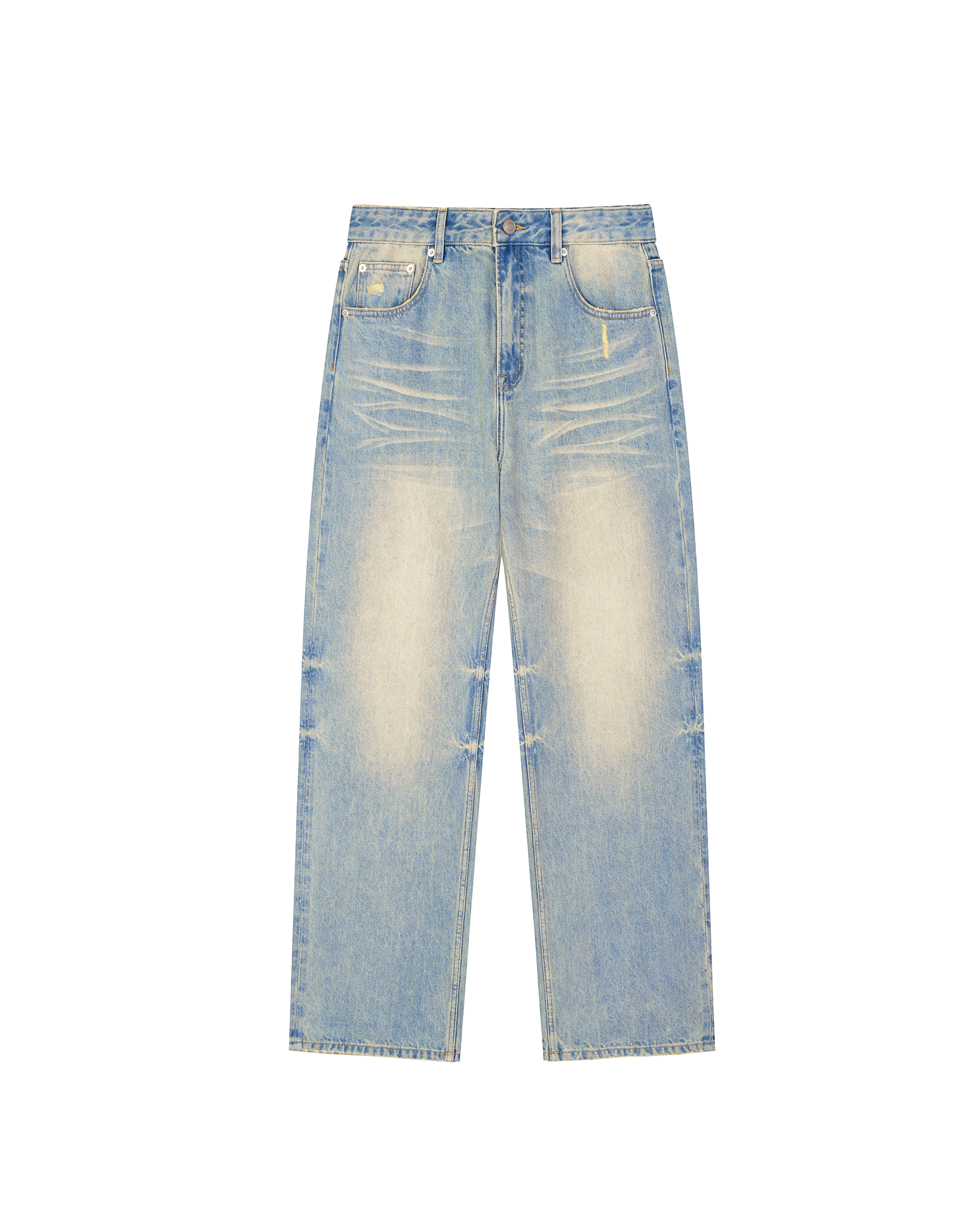 Adam & Eve Sun Fade Raw Hem Denim Jeans