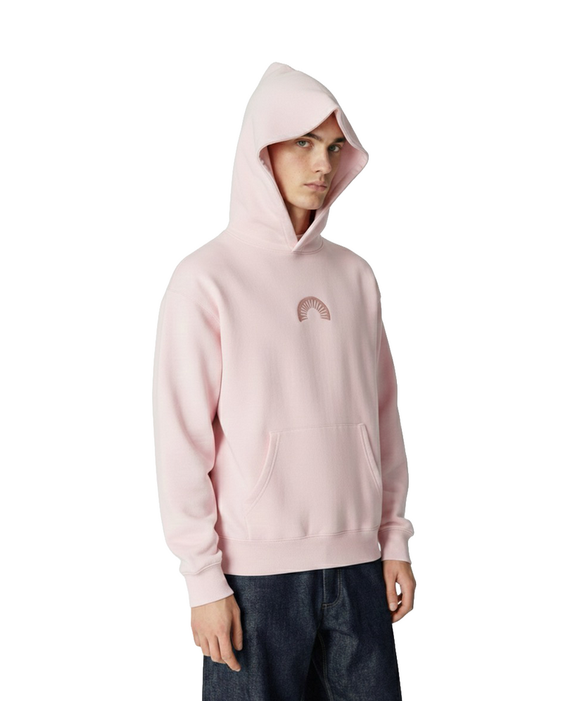 450 Gsm Pink Shape Changing Hood Hoodie