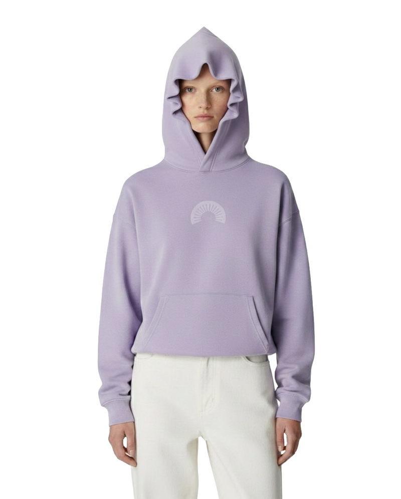 450 Gsm Purple Shape Changing Hood Hoodie