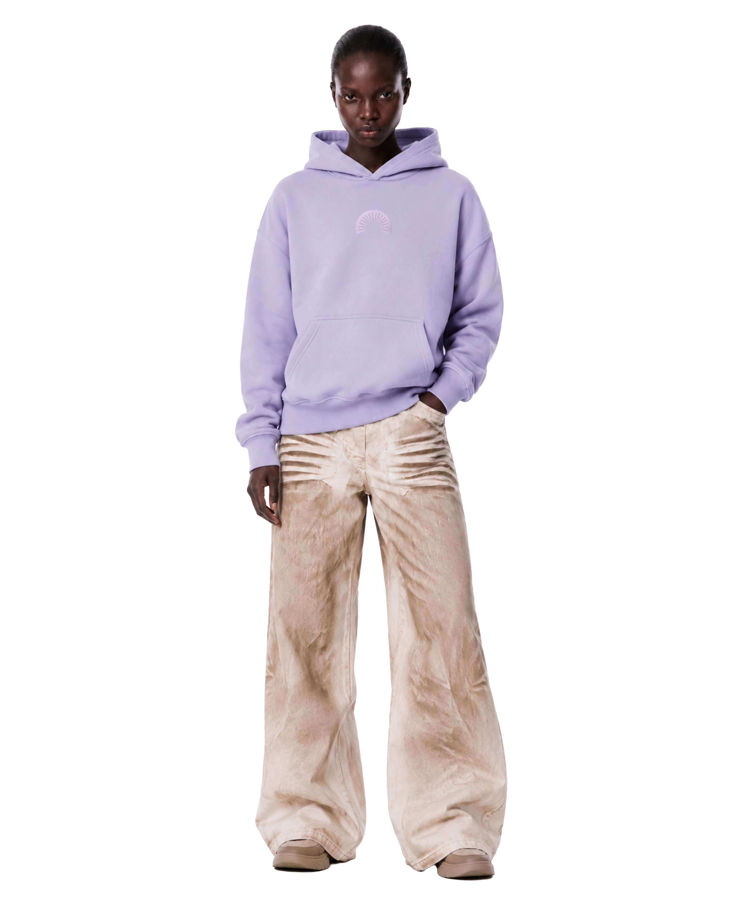 450 Gsm Purple Shape Changing Hood Hoodie