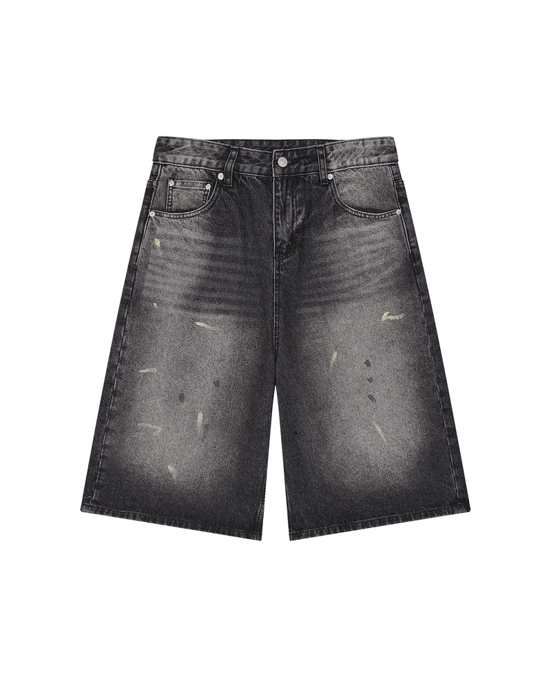 Adam's Vintage Wash Wide Leg Denim Shorts (Men Limited Edition)