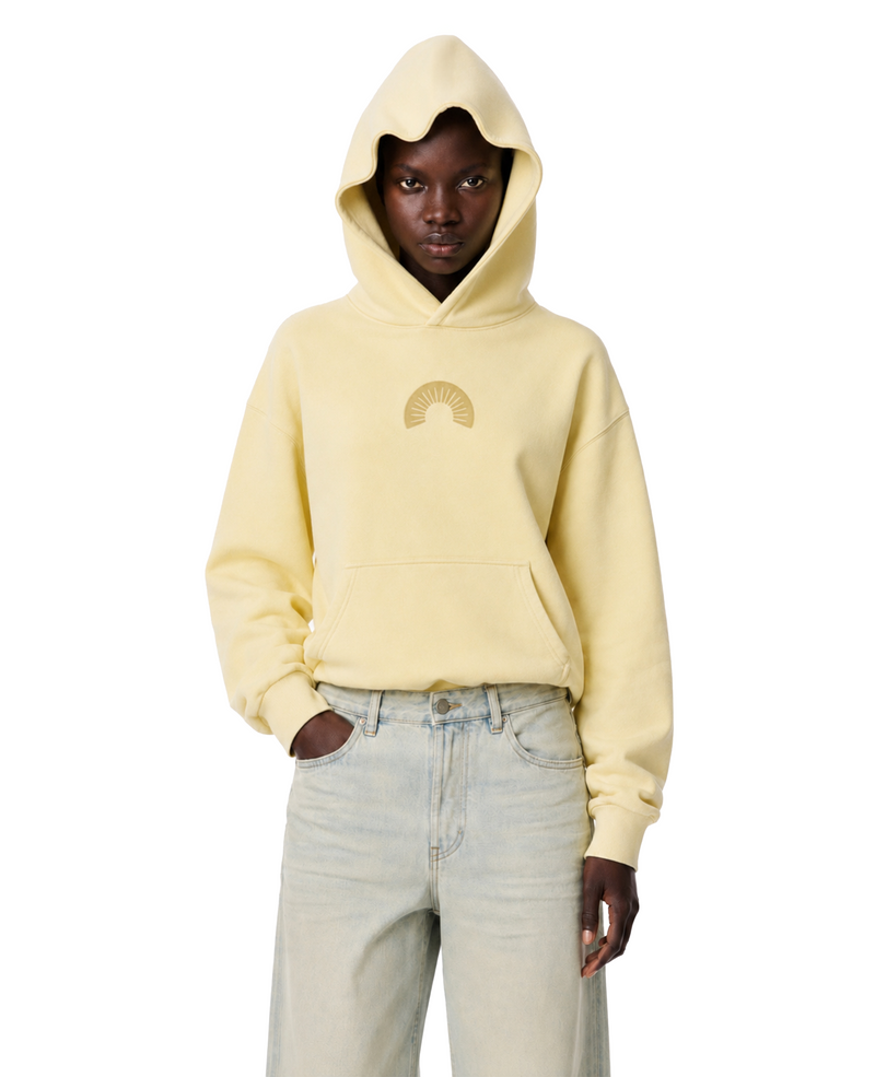 450 Gsm Yellow Shape Changing Hood Hoodie