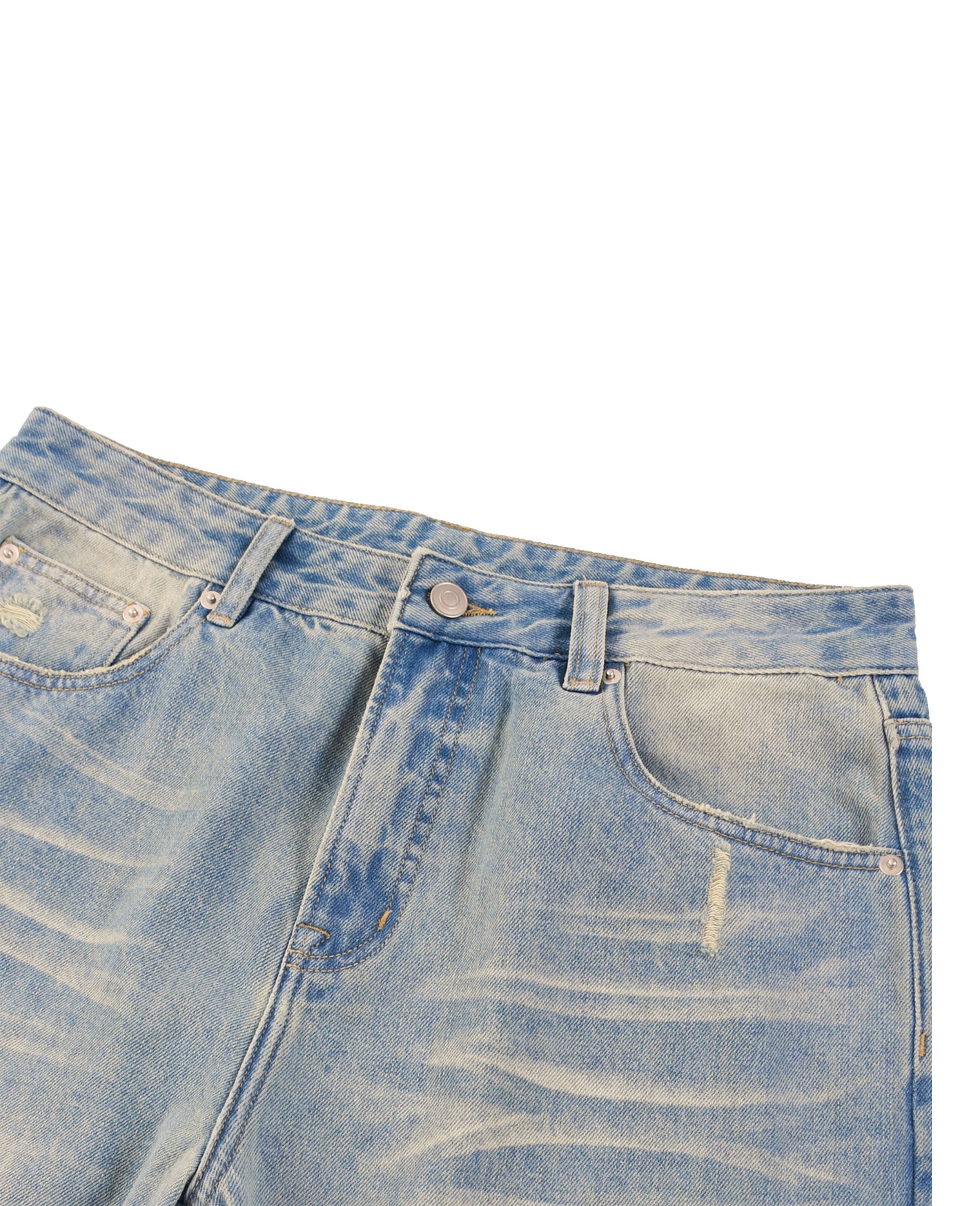 Adam & Eve Sun Fade Raw Hem Denim Jeans